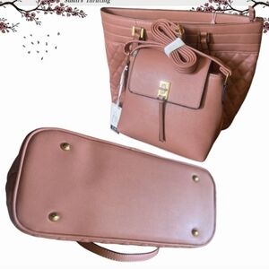 New With Tags.Chic Pink Women's Purse Set